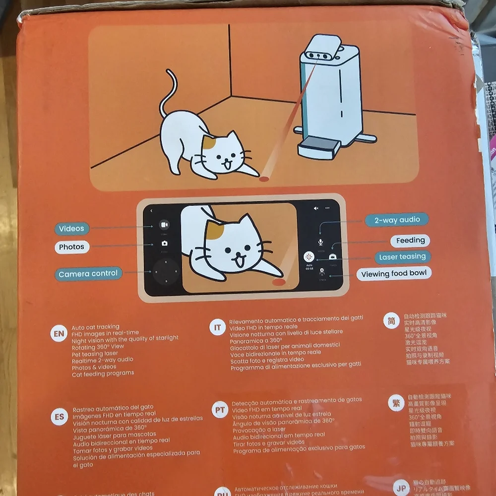 HHOLOVE O Sitter Cat Camera With App Controlled Smart Companion Robot For Cats